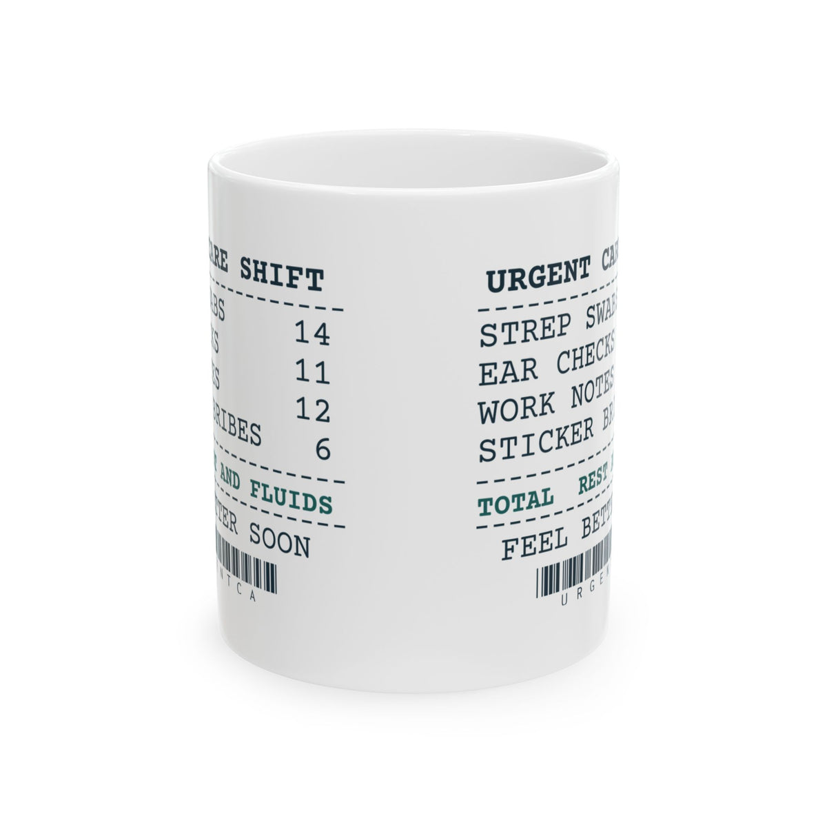 Funny Nurse Practitioner Coffee Mug Urgent Care Receipt For NPs