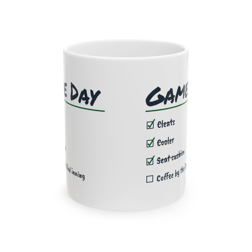 Funny Baseball Mom Coffee Mug Game Day Checklist Cleats And Cooler