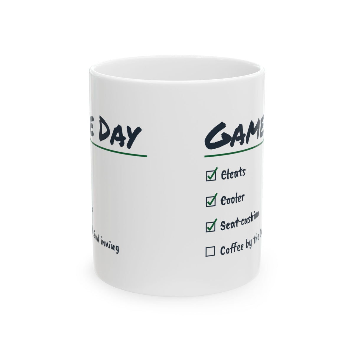 Funny Baseball Mom Coffee Mug Game Day Checklist Cleats And Cooler