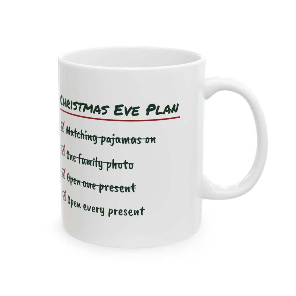 Funny Christmas Coffee Mug Christmas Eve Plan Checklist For Family