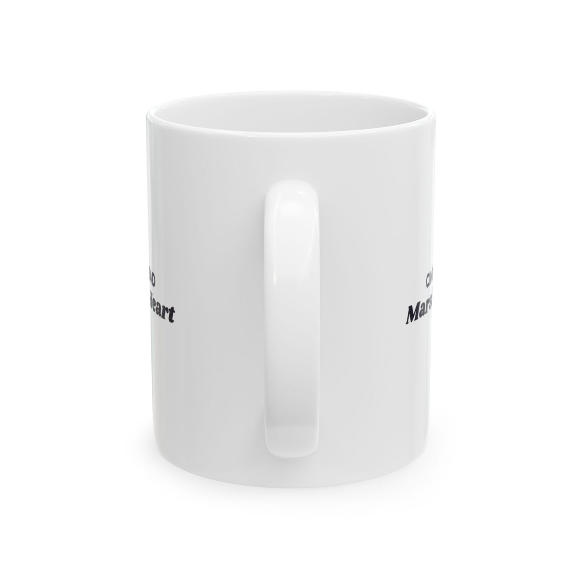 Funny Pit Bull Mug Cinder Block Head Marshmallow Heart