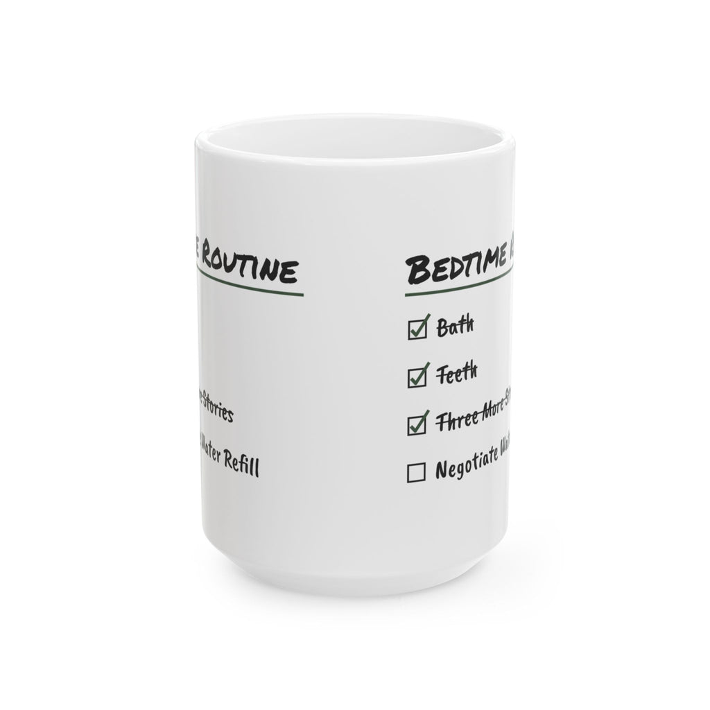 Funny Mom Checklist Coffee Mug Bedtime Negotiation For Wife