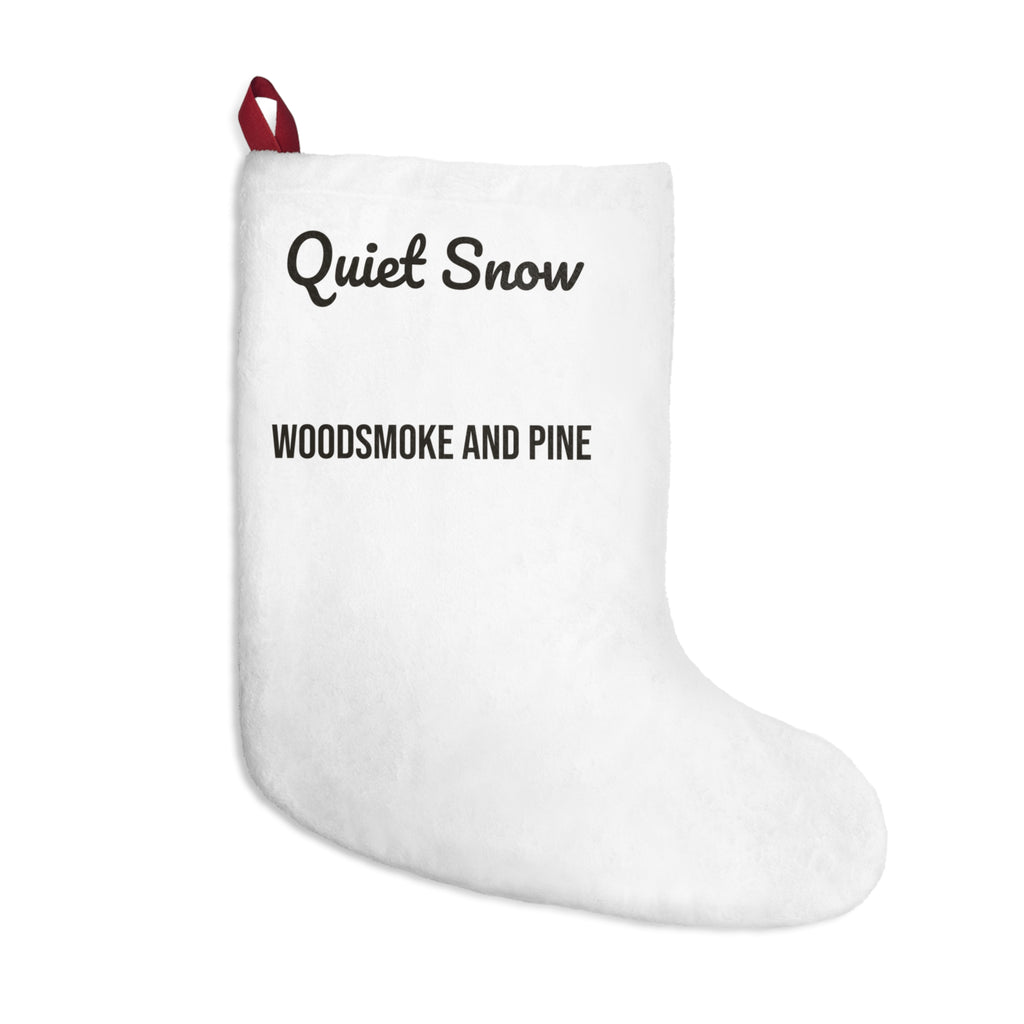 Cozy Christmas Stocking Quiet Snow Woodsmoke And Pine