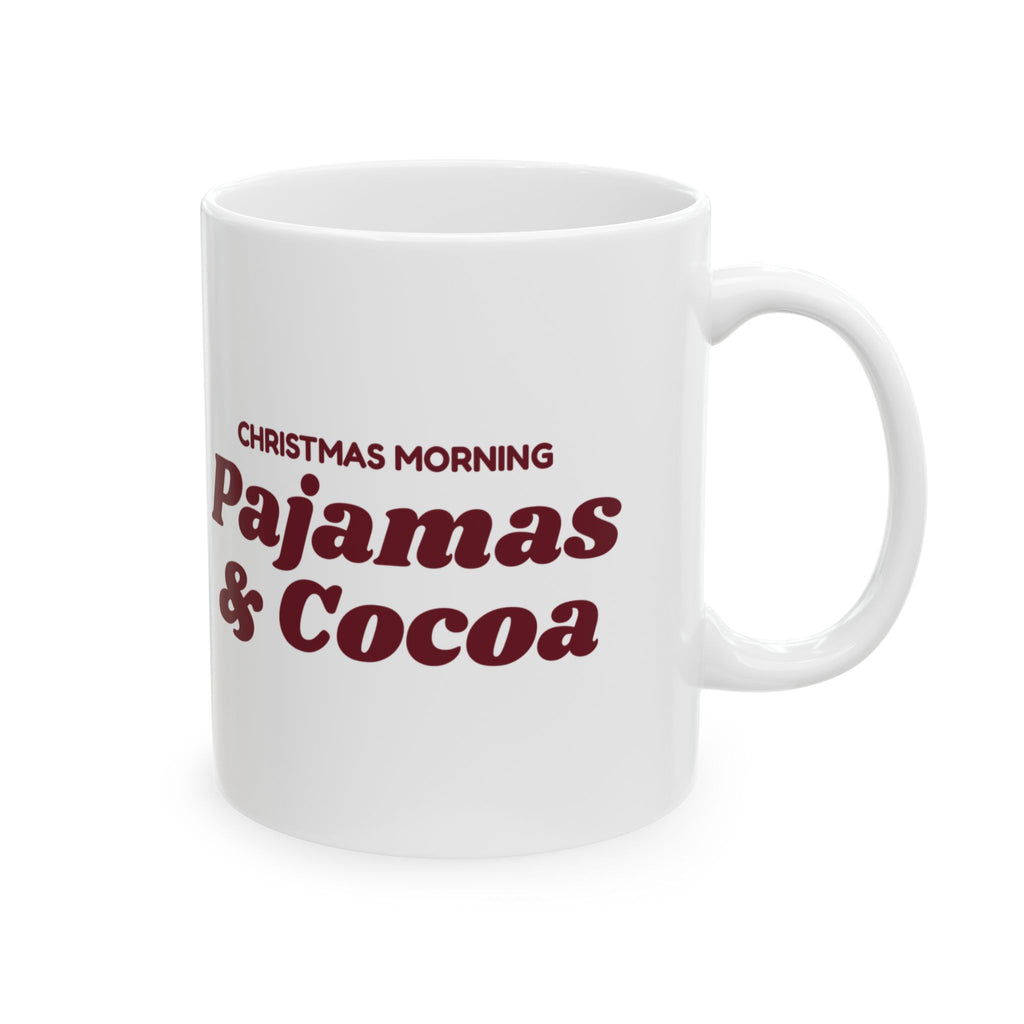 Christmas Morning Pajamas And Cocoa Coffee Mug For Cozy Mornings