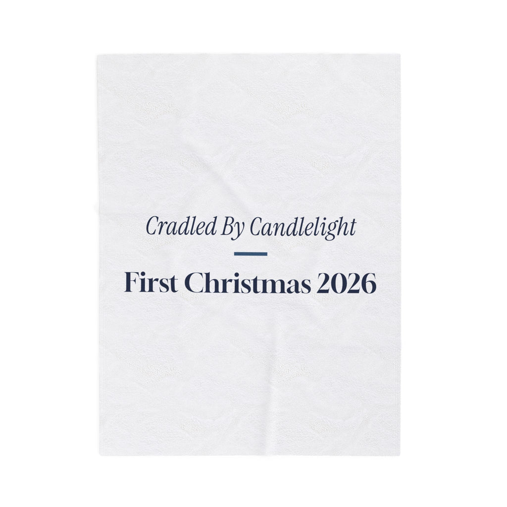 Christmas Throw Blanket Cradled By Candlelight First Christmas 2026