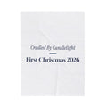 Christmas Throw Blanket Cradled By Candlelight First Christmas 2026