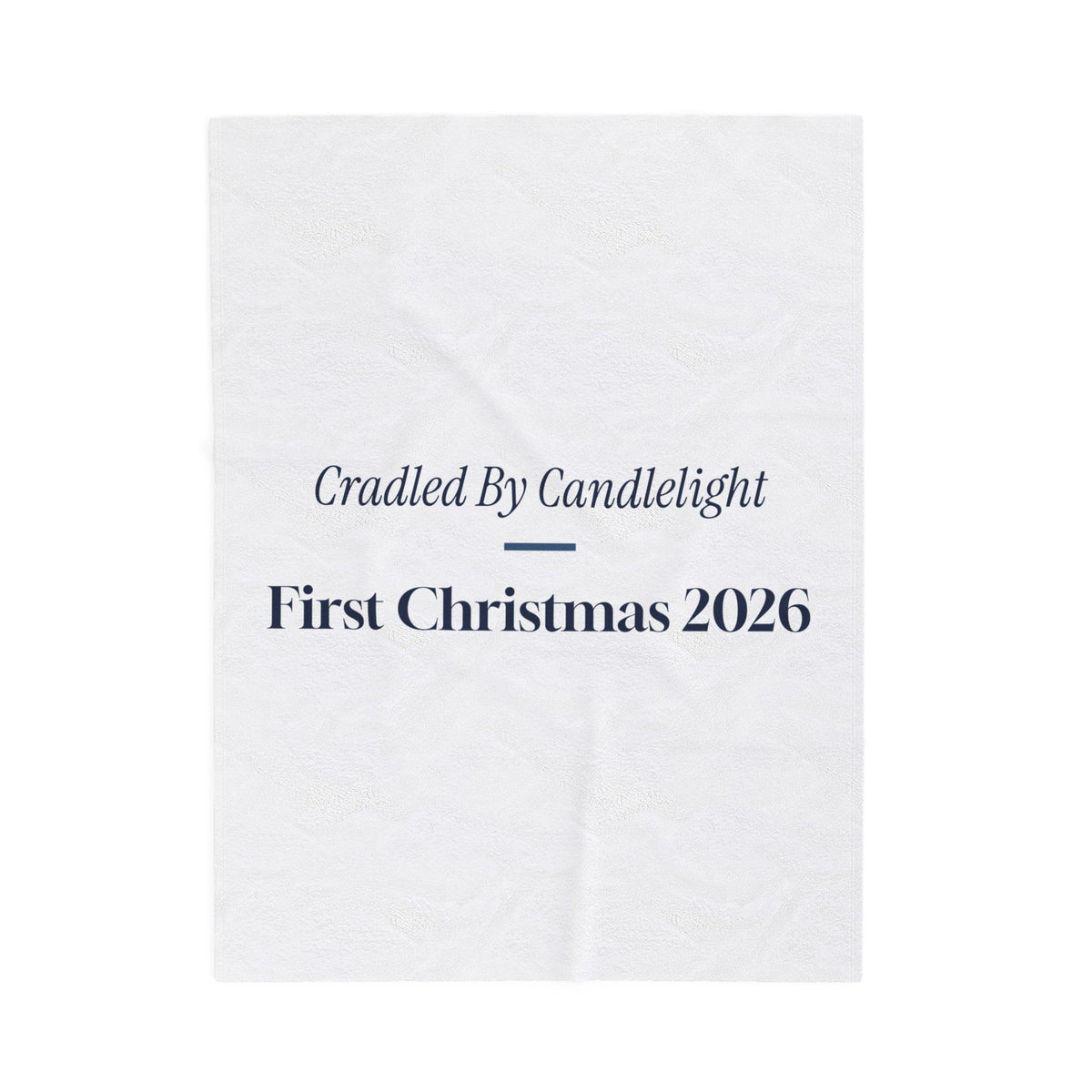 Christmas Throw Blanket Cradled By Candlelight First Christmas 2026