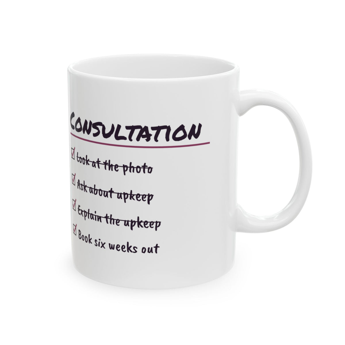 Funny Hairstylist Coffee Mug Look At The Photo Explain The Upkeep