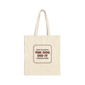 Funny Christmas Tote Bag Note To Santa The Dog Did It For Dog Owners