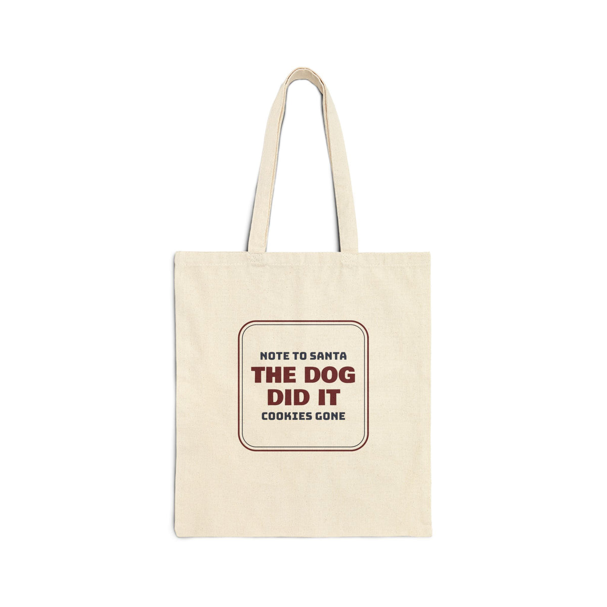 Funny Christmas Tote Bag Note To Santa The Dog Did It For Dog Owners