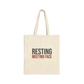 Resting Meeting Face Tote Bag, Funny Sarcasm