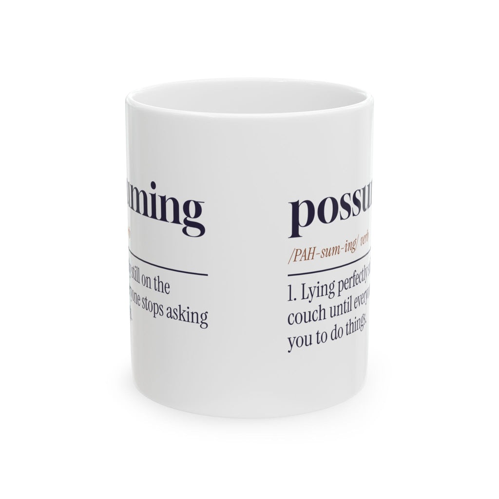 Funny Nap Coffee Mug Possuming Definition For Nap Lovers