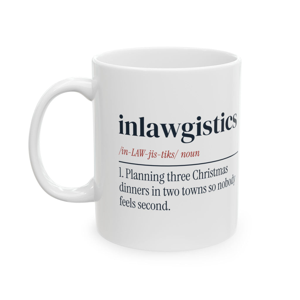 Funny Christmas Coffee Mug Inlawgistics Definition For Married Couples