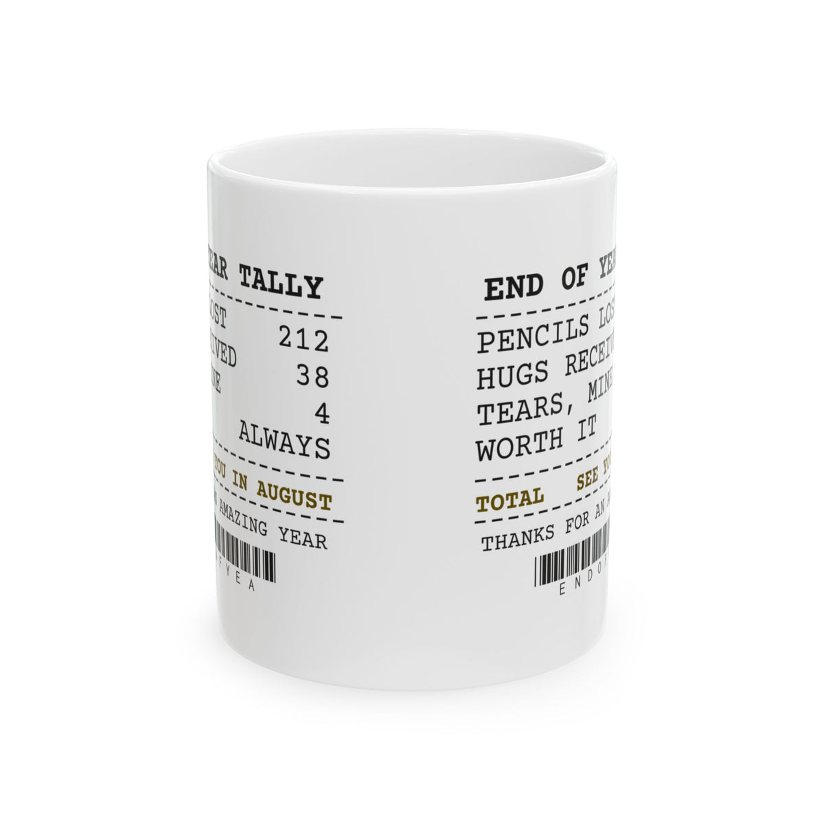 Teacher Coffee Mug Pencils Lost See You In August