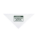 Funny Cat Christmas Dog Bandana Ornaments Below Knee Level Notice