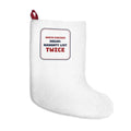 Funny Christmas Stocking Decaf Naughty List Sign For Coffee