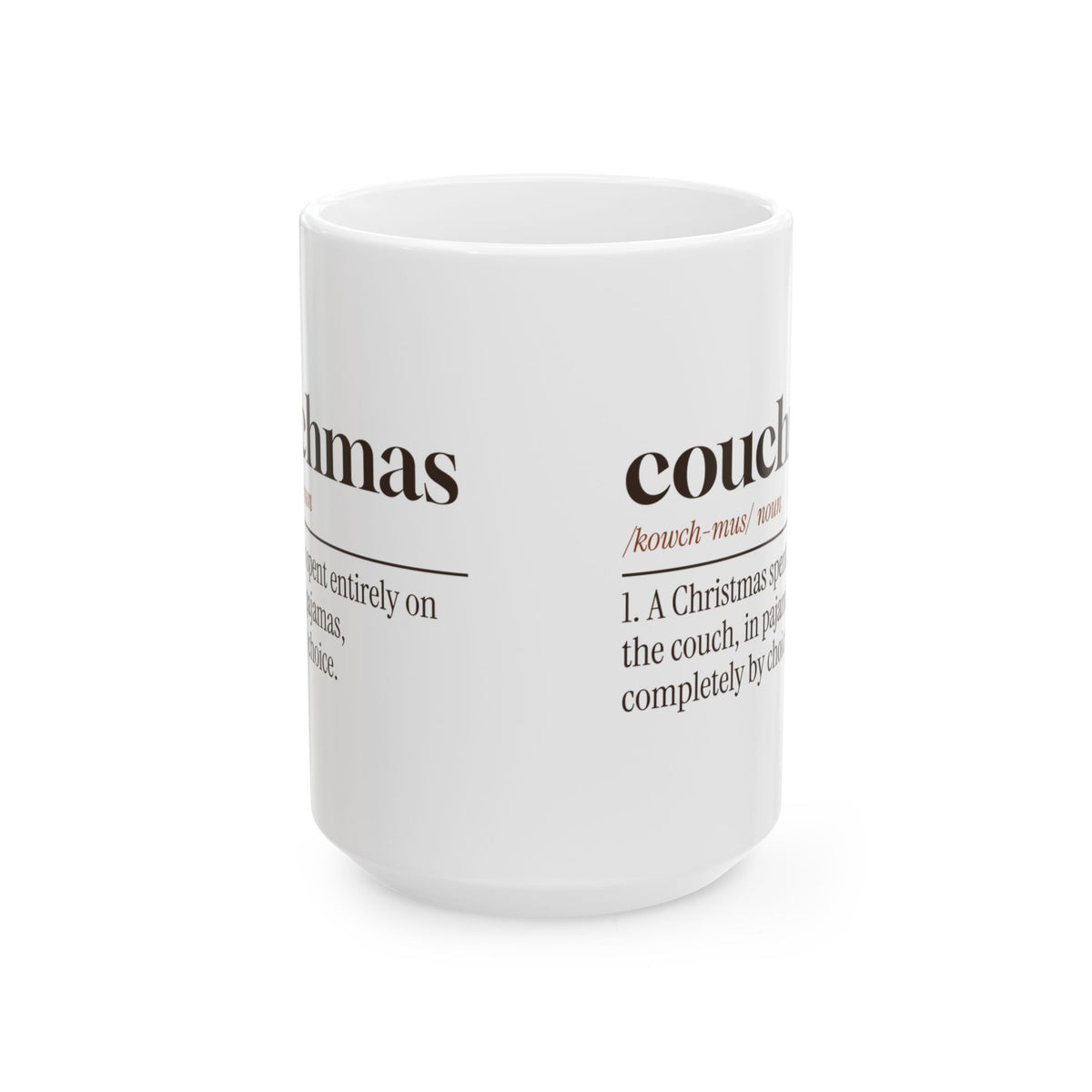 Funny Christmas Introvert Coffee Mug Couchmas Definition