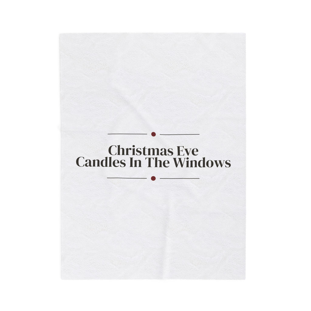 Cozy Christmas Throw Blanket Christmas Eve Candles In The Windows