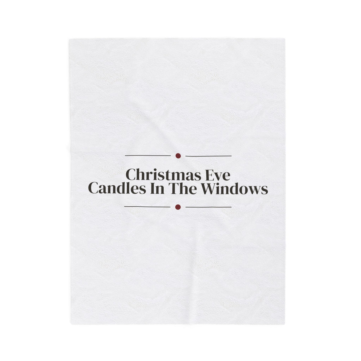 Cozy Christmas Throw Blanket Christmas Eve Candles In The Windows