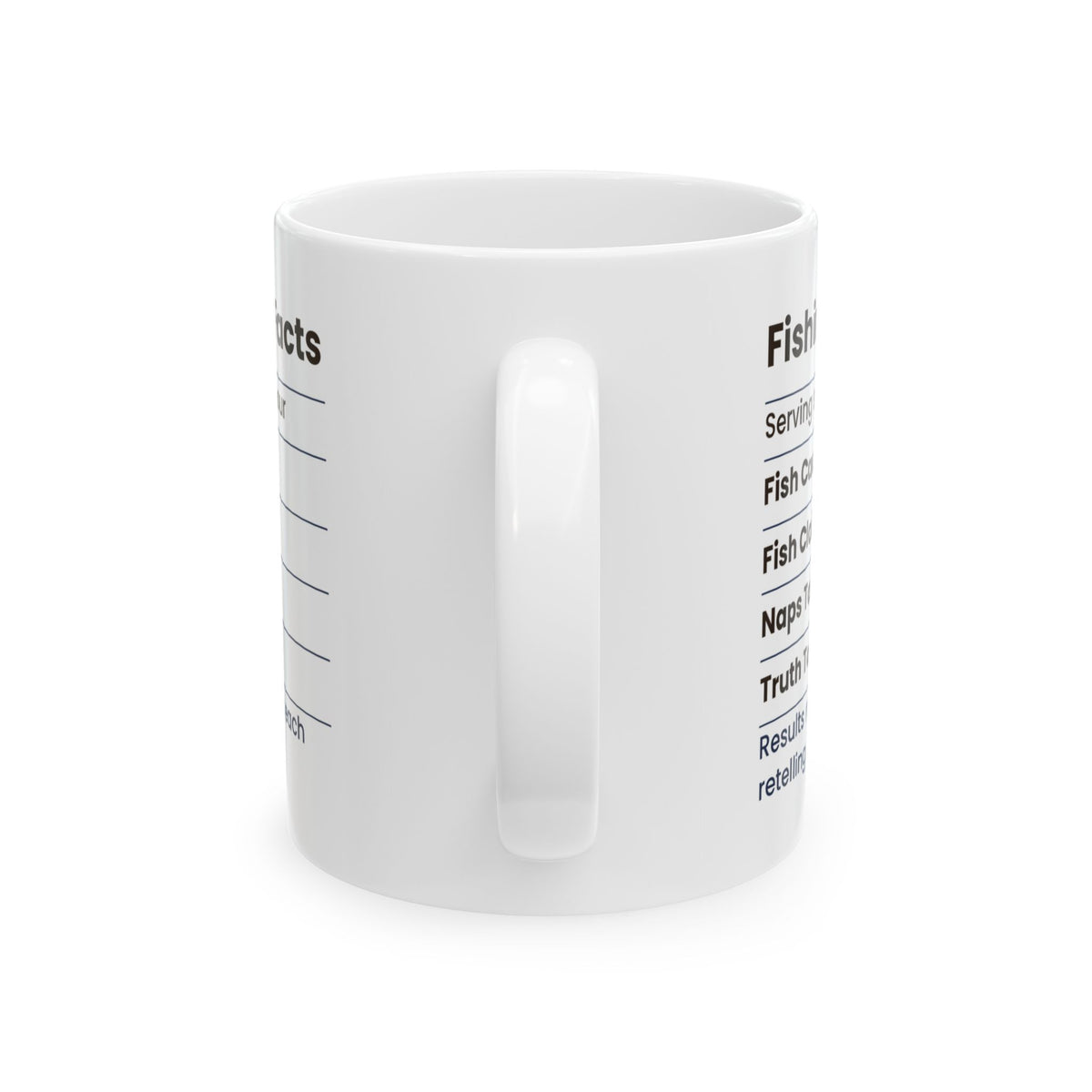 Funny Grandpa Fishing Nutrition Facts Coffee Mug For Grandpa