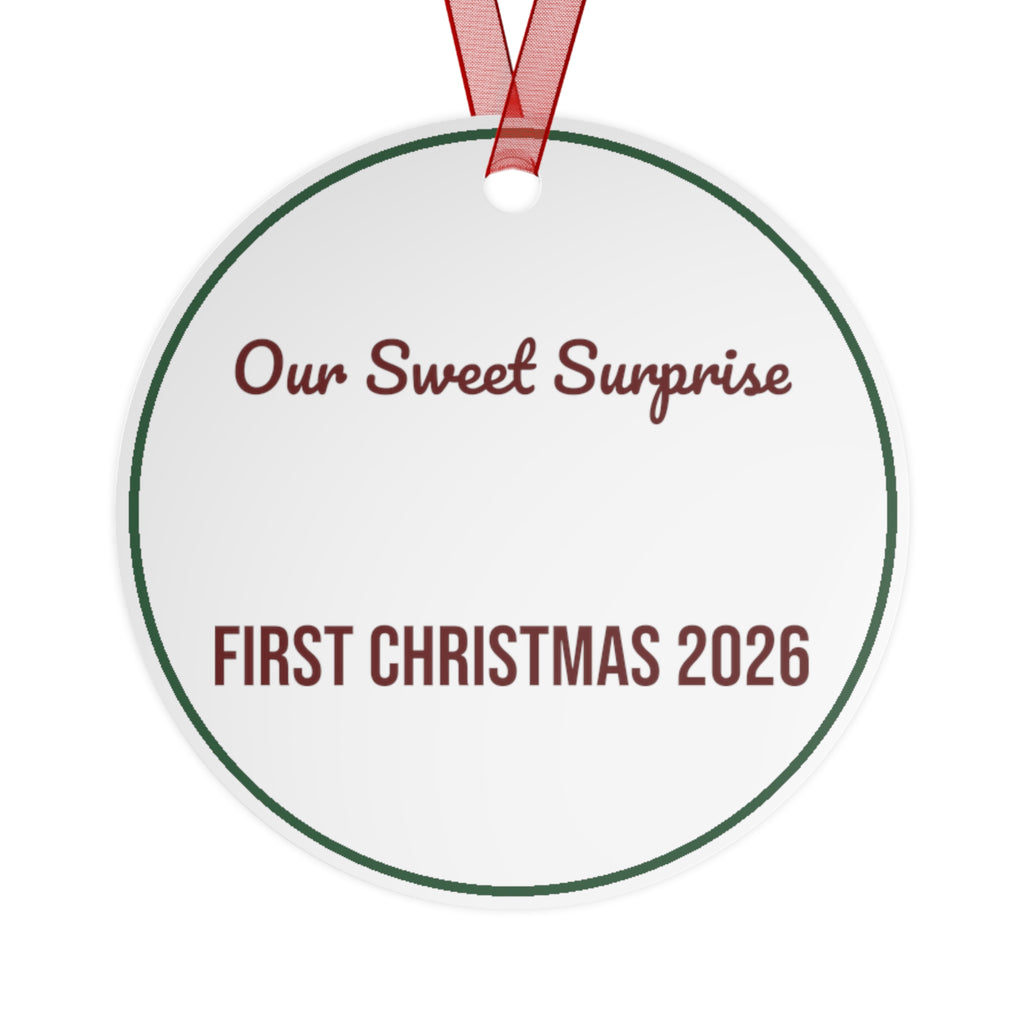 Babys First Christmas Ornament 2026 Our Sweet Surprise