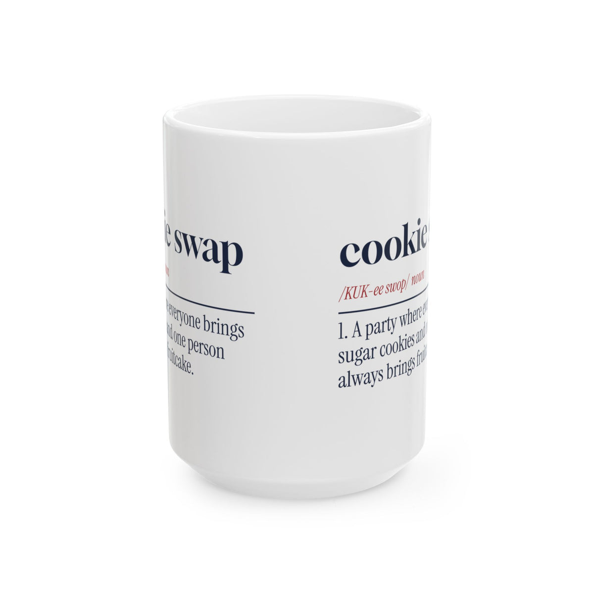 Funny Christmas Baking Coffee Mug Cookie Swap Definition For Bakers