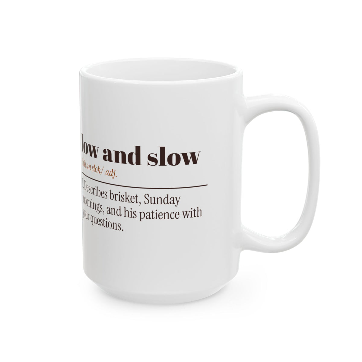 Funny BBQ Coffee Mug Low And Slow Dictionary For Pitmaster