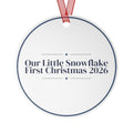 Christmas Ornament 2026 Our Little Snowflake Baby Keepsake