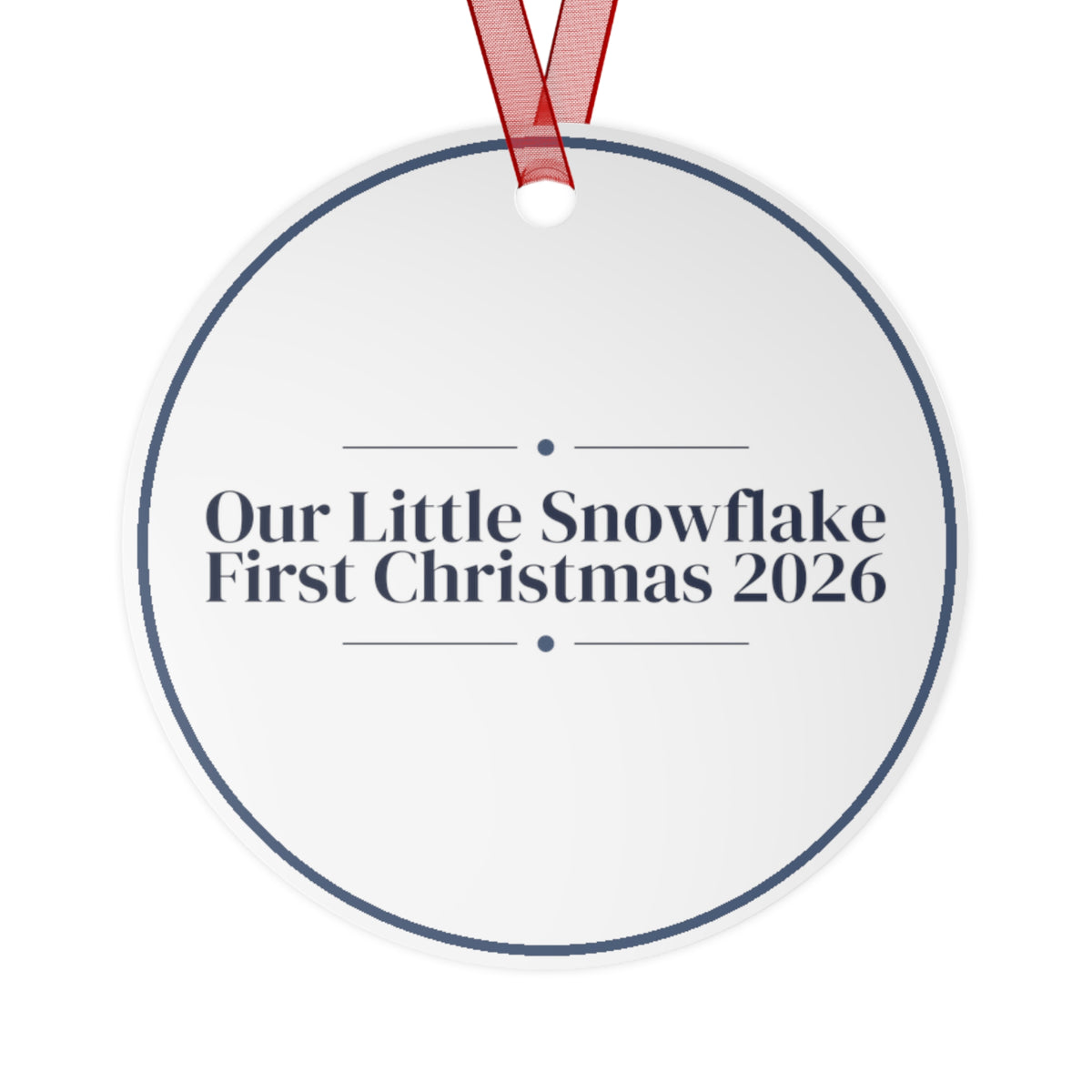 Christmas Ornament 2026 Our Little Snowflake Baby Keepsake