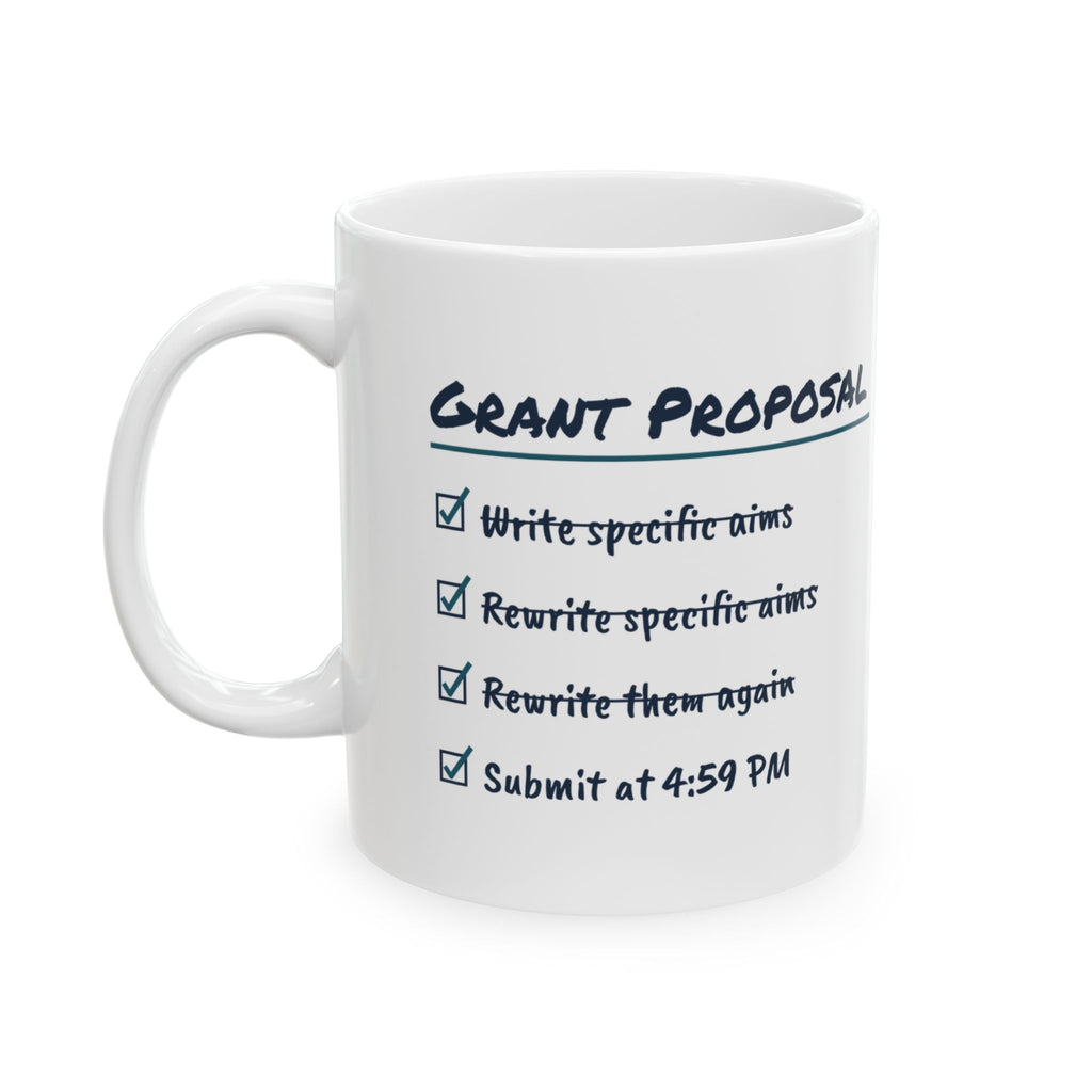 Funny Scientist Coffee Mug Grant Proposal Checklist For Scientists