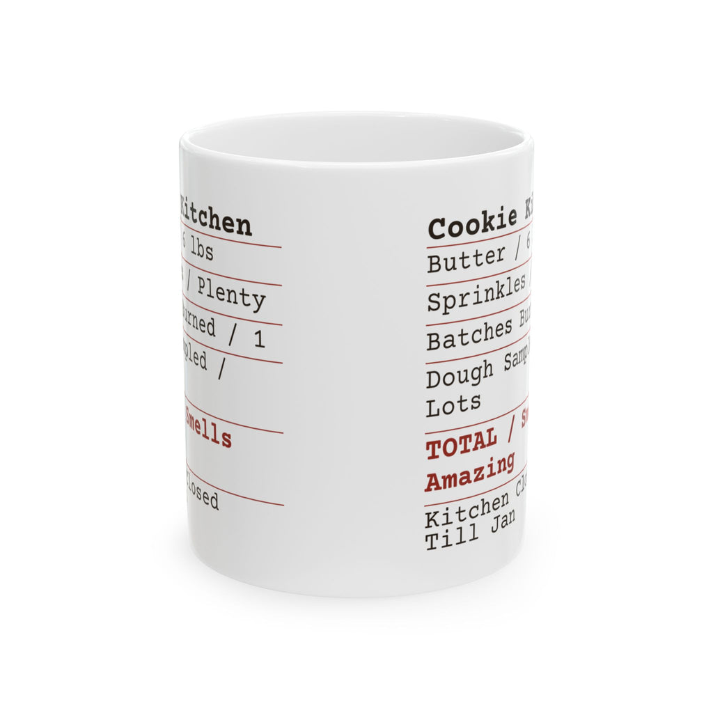 Funny Christmas Baking Coffee Mug Cookie Kitchen Receipt