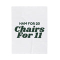 Funny Christmas Hosting Throw Blanket Ham For 20 Chairs For 11