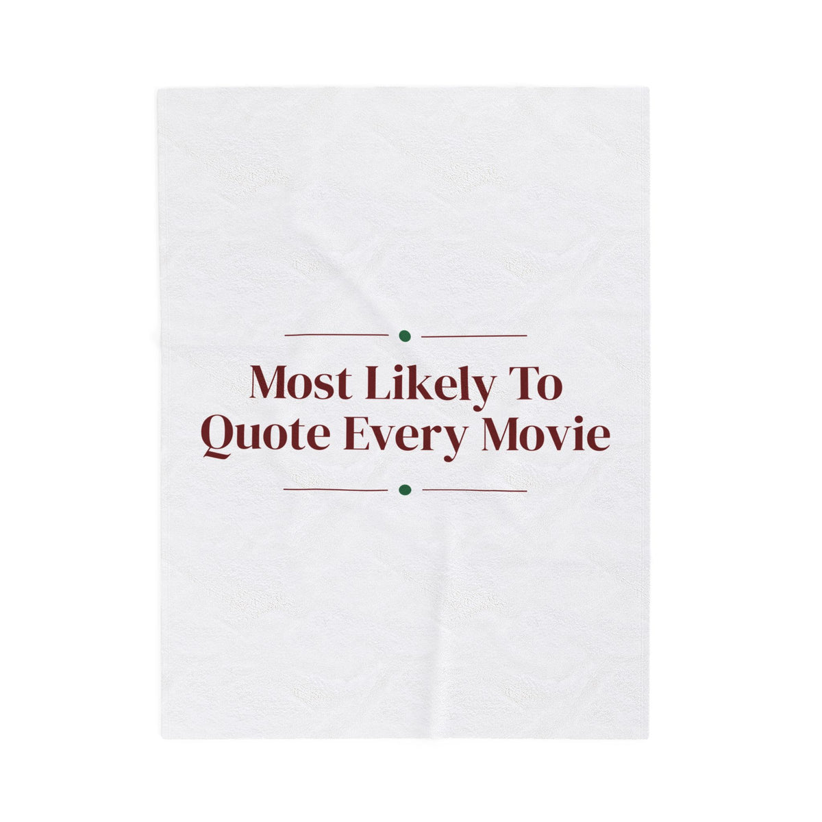 Funny Christmas Family Throw Blanket Most Likely To Quote Every Movie