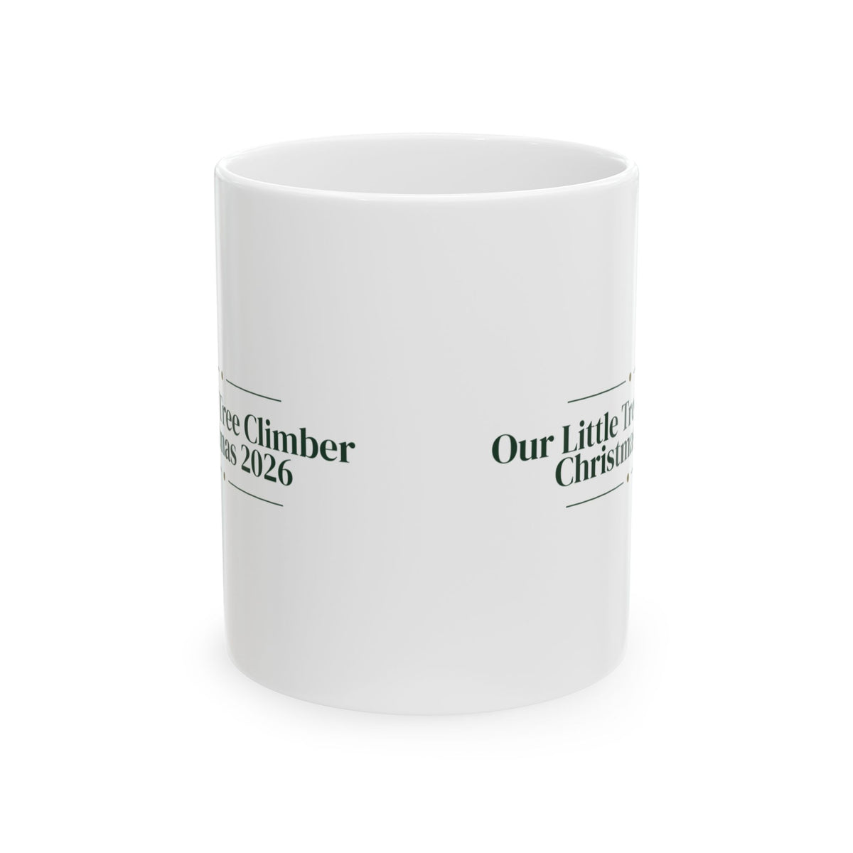 Christmas Cat Coffee Mug Our Little Tree Climber Christmas 2026