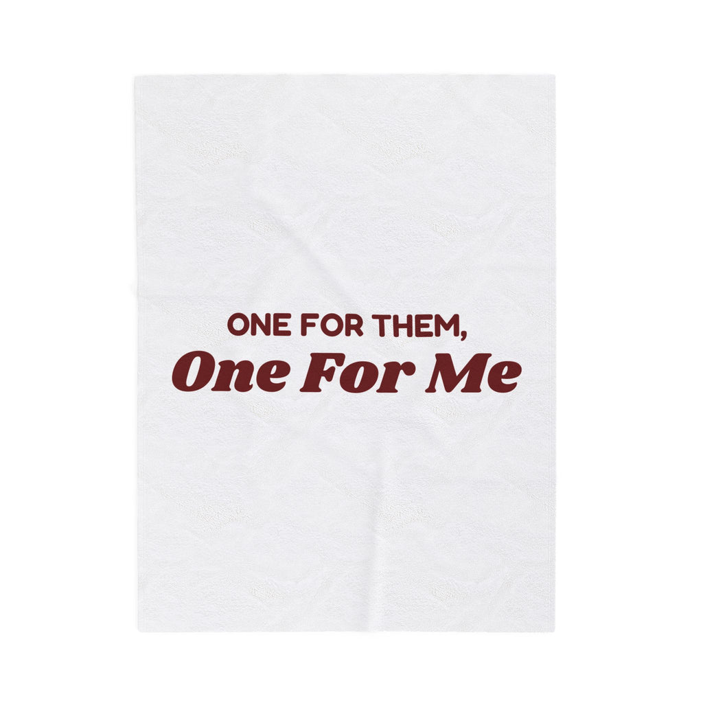 Funny Christmas Shopping Throw Blanket One For Them One For Me