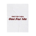 Funny Christmas Shopping Throw Blanket One For Them One For Me