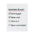 Funny Christmas Throw Blanket December Budget Open A New Budget Checklist