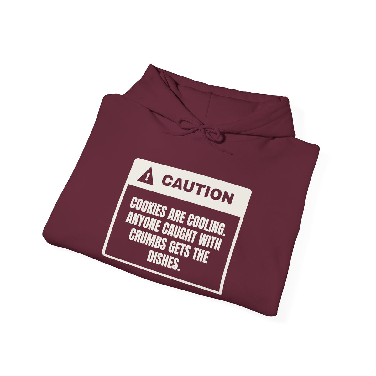 Funny Christmas Baking Hoodie Crumbs Mean Dish Duty Warning