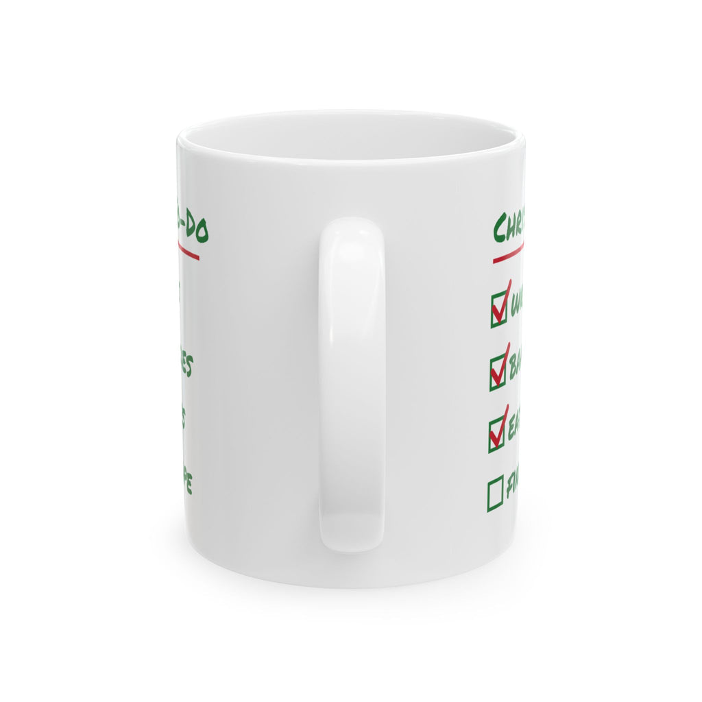 Funny Christmas Coffee Mug Christmas To Do List Eat Cookies