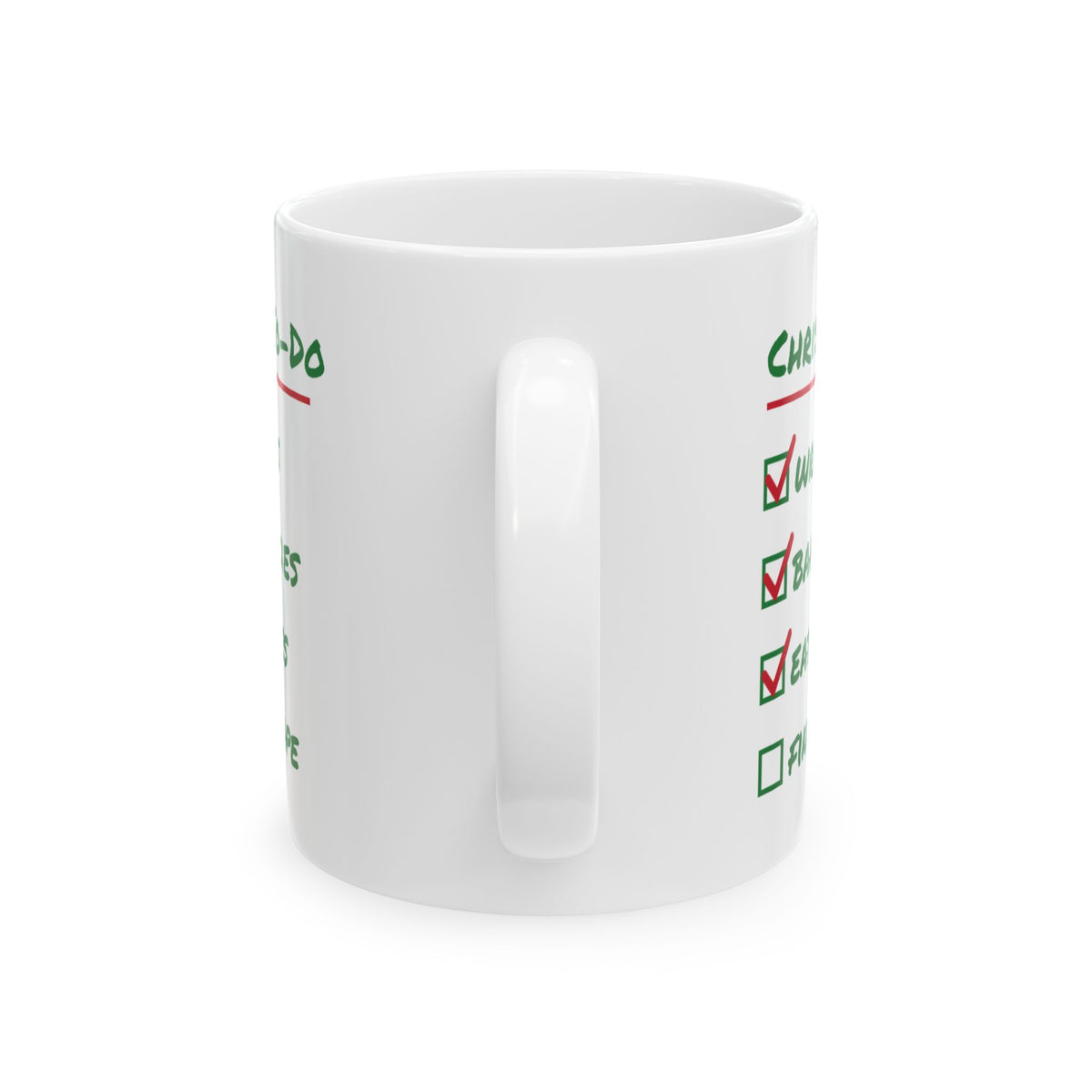 Funny Christmas Coffee Mug Christmas To Do List Eat Cookies