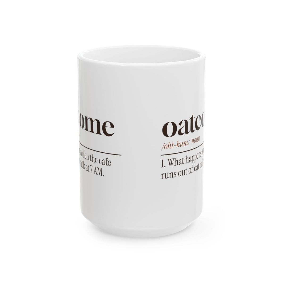 Funny Barista Coffee Mug Oatcome Definition For Baristas