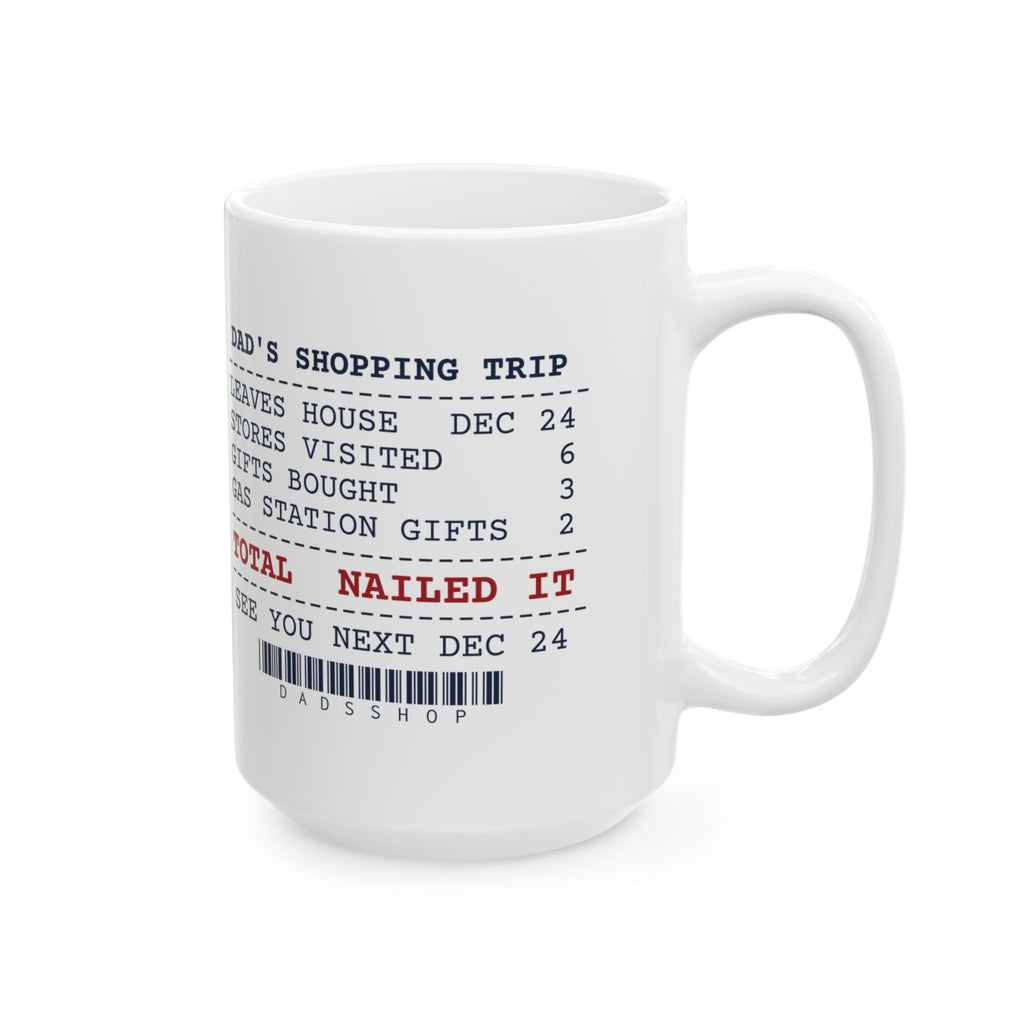 Funny Christmas Dad Coffee Mug Shops On Dec 24 Receipt For Dad