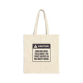 Funny Christmas Dad Tote Bag Caution Dad Knows About The Heater