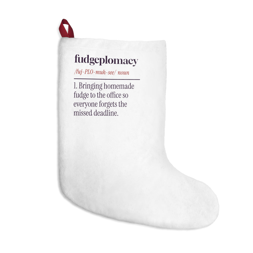 Funny Christmas Stocking Fudgeplomacy Definition For Coworkers