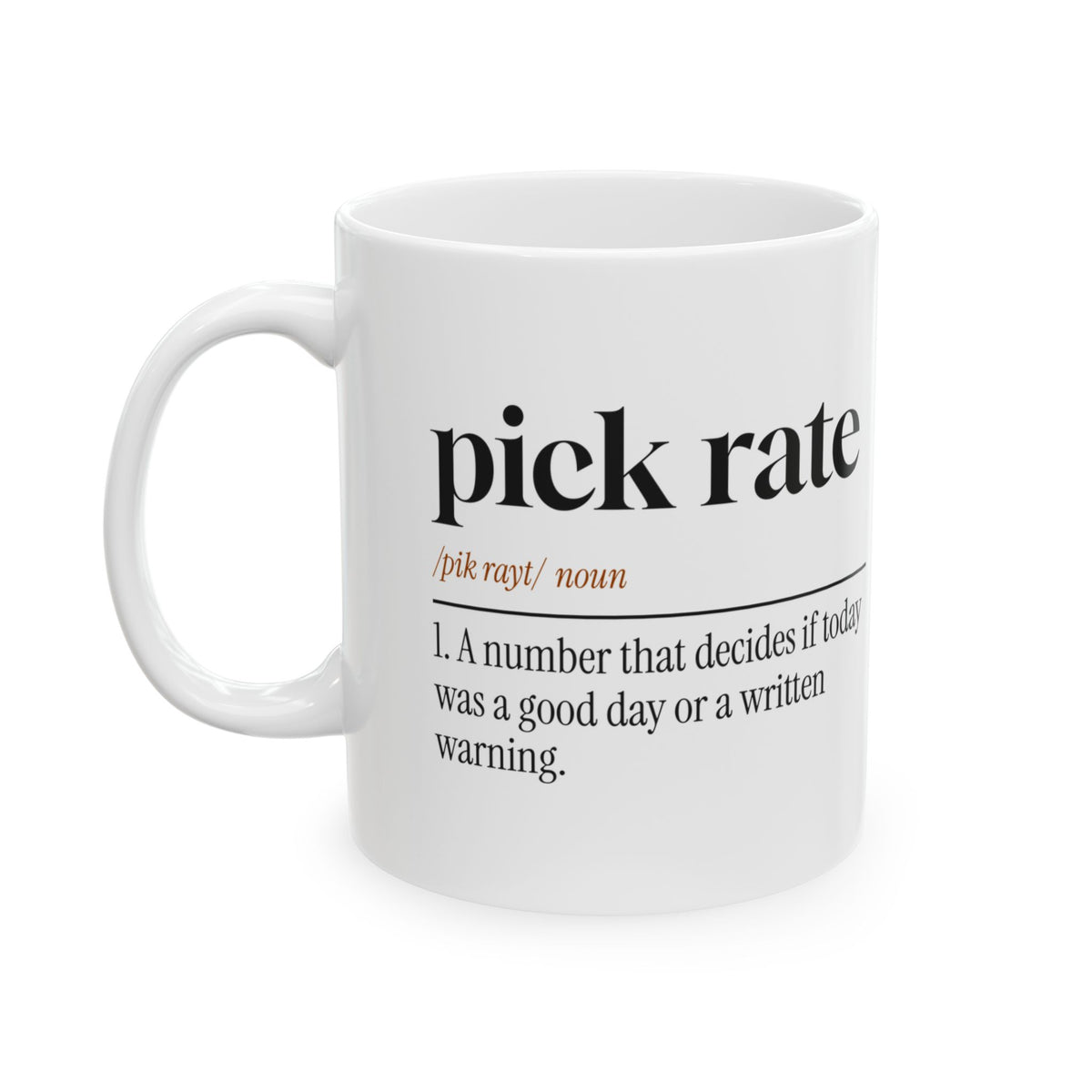 Warehouse Worker Coffee Mug Pick Rate Definition