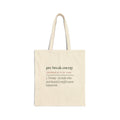 Funny Christmas Teacher Tote Bag Pre-Break Energy Definition