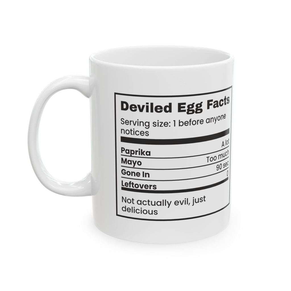 Funny Deviled Egg Coffee Mug Nutrition Facts For Brunch
