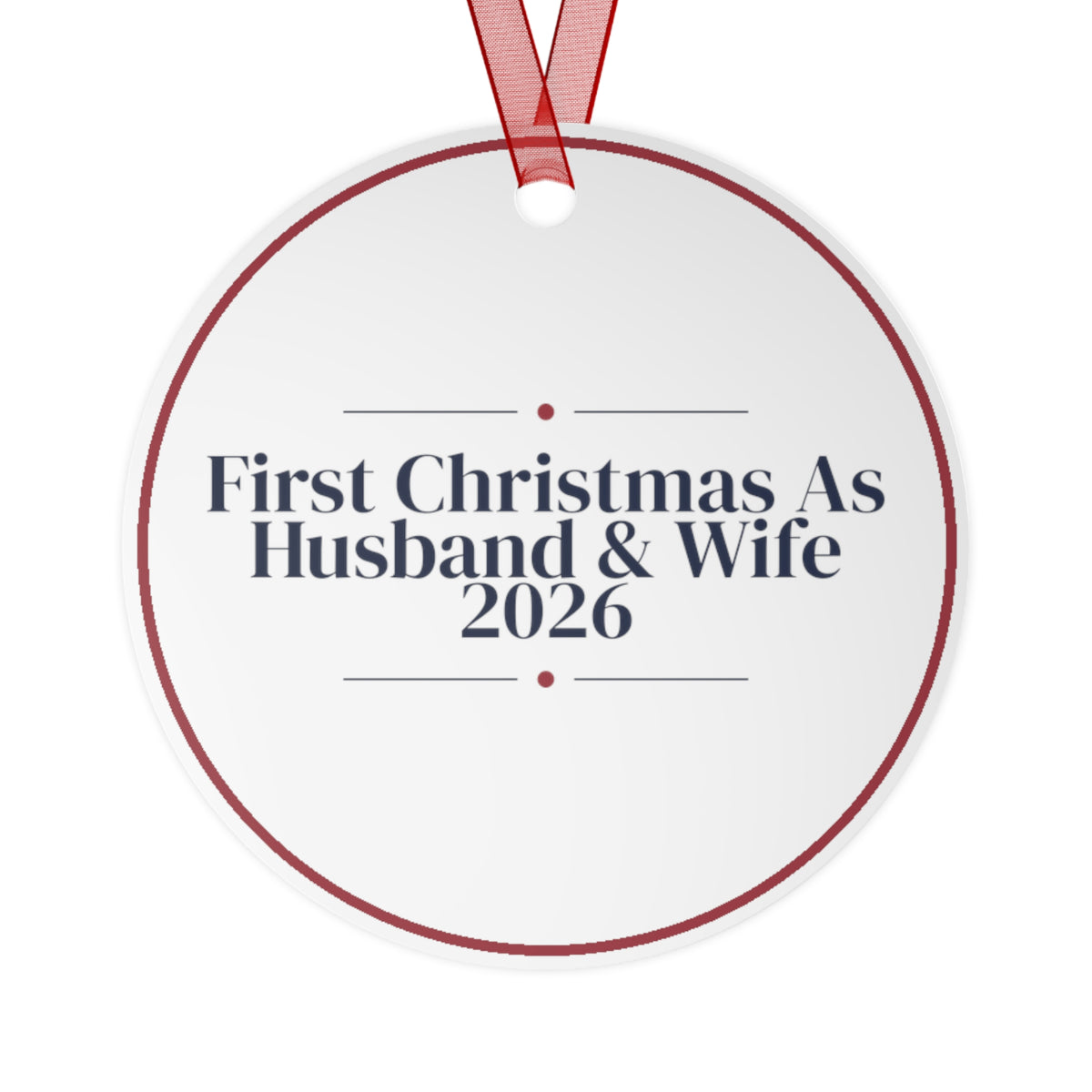 Christmas Ornament 2026 First Christmas As Husband And Wife