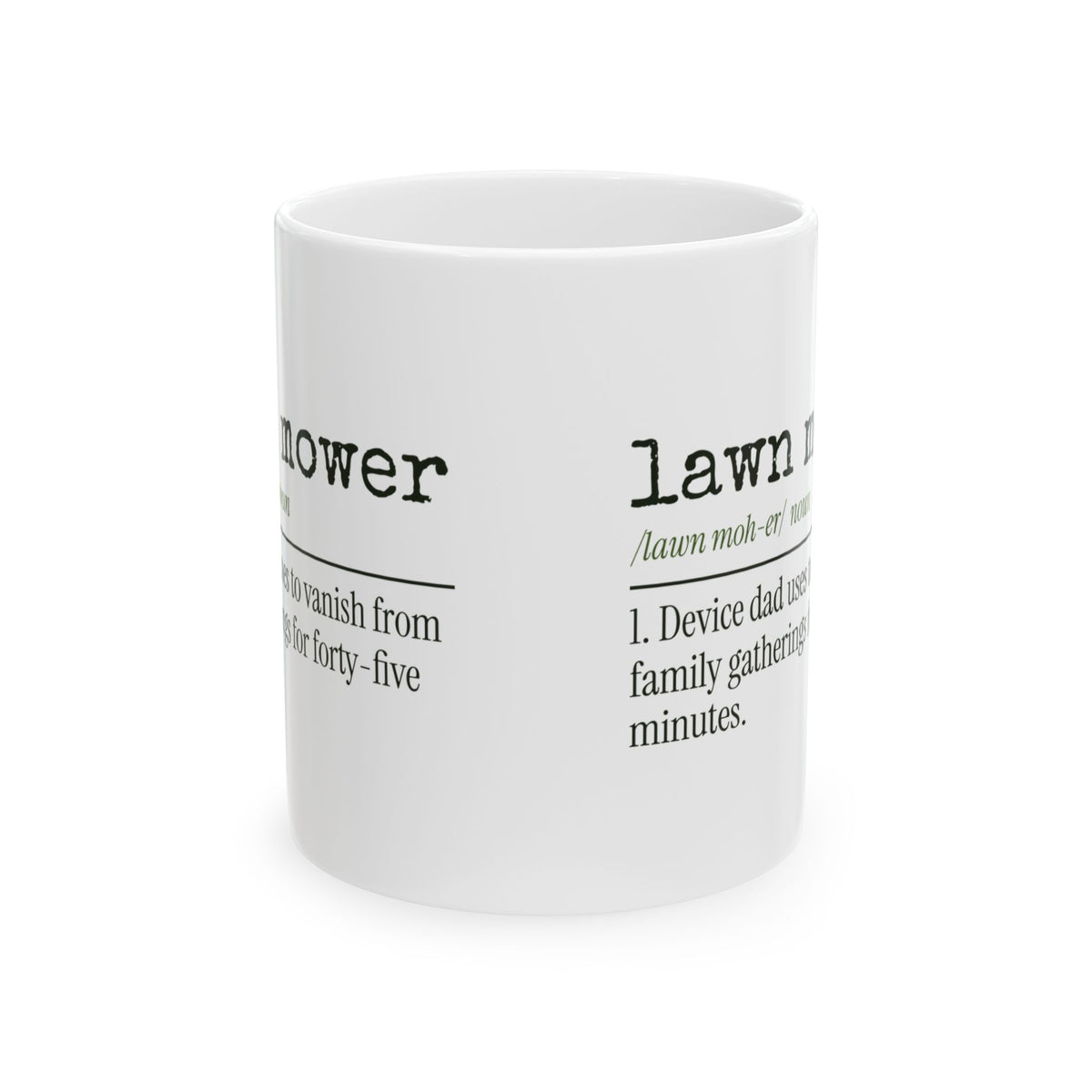 Funny Dad Lawn Mower Dictionary Coffee Mug For Dad