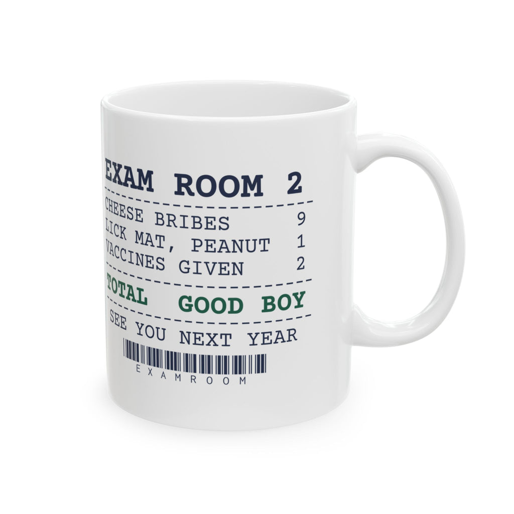 Funny Vet Tech Coffee Mug Cheese Bribes Exam Room Receipt For Vet Techs